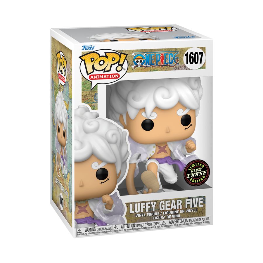 gear 5 luffy laughing funko pop Luffy Gear Five GLOW CHASE #1607 One Piece Pop! Vinyl