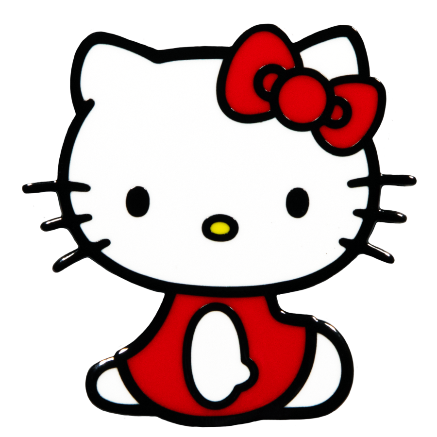 strapless open back dress Hello Kitty