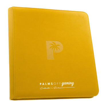 Collector's Series 12 Pocket Zip Trading Card Binder - YELLOW- Palms Off Gaming