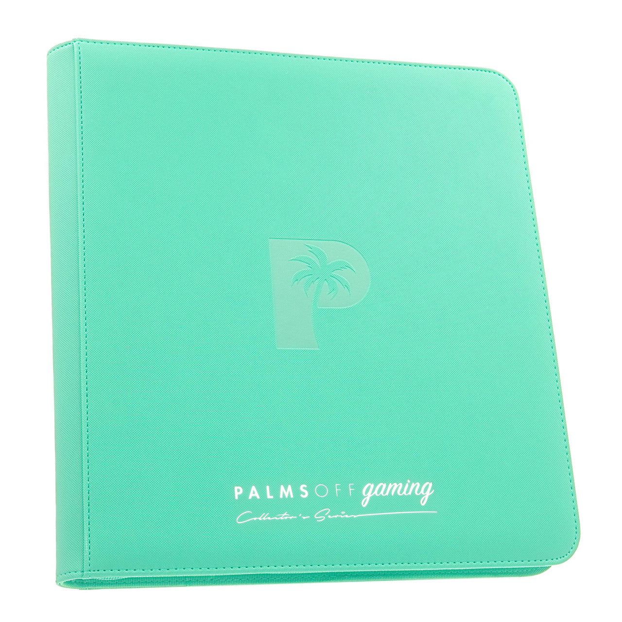 Collector's Series 12 Pocket Zip Trading Card Binder - TURQUOISE - Palms Off Gaming