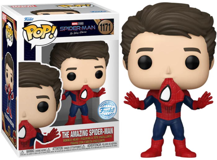 Spider-Man: No Way Home The Amazing Spider-Man Unmasked Pop! Vinyl F
