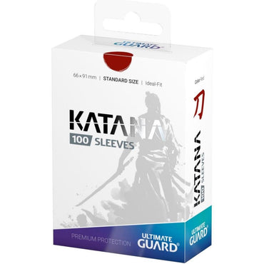 Ultimate Guard Katana Standard Size Sleeves Red (100)