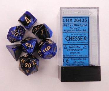 CHX 26435 Gemini Black-Blue/Gold 7-Die Set