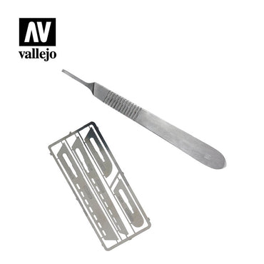 Vallejo Hobby Tools - Saw set #1 with scalpel handle #4