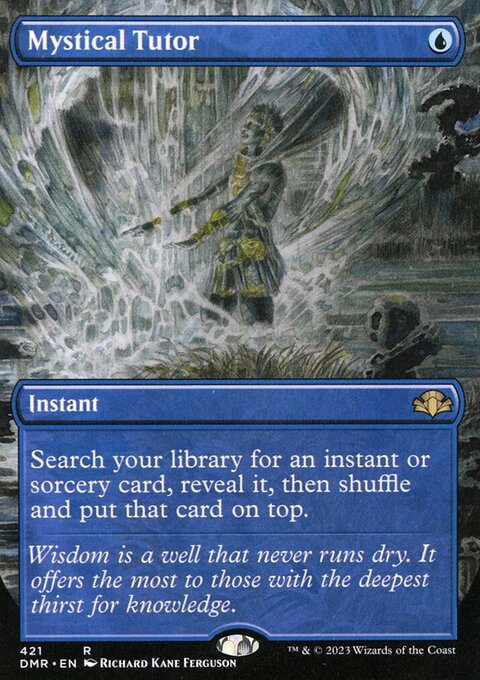 Mystical Tutor (Borderless Alternate Art) [Dominaria Remastered]