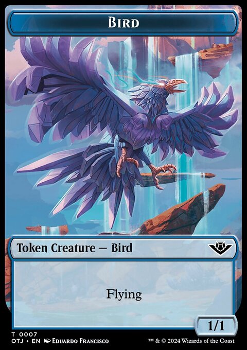 Bird // Plot Double-Sided Token [Outlaws of Thunder Junction Tokens]