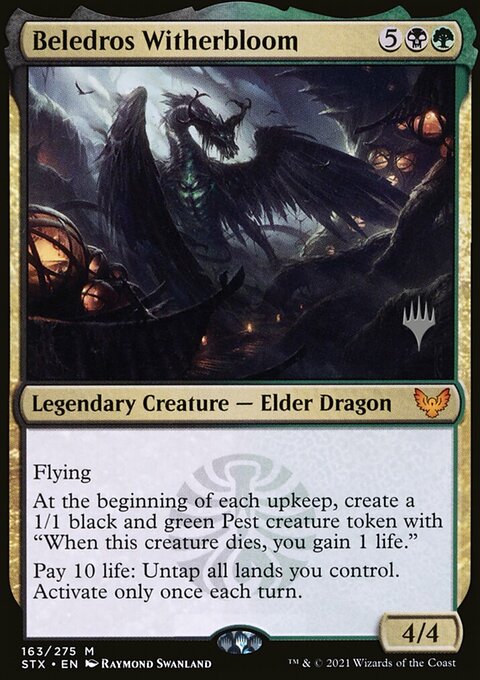 Beledros Witherbloom (Promo Pack) [Strixhaven: School of Mages Promos]