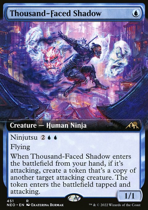 Thousand-Faced Shadow (Extended Art) [Kamigawa: Neon Dynasty]