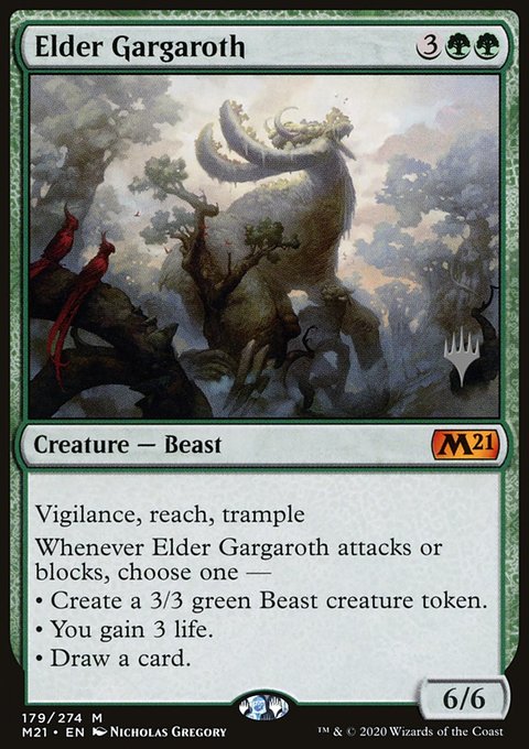 Elder Gargaroth [Core Set 2021 Prerelease Promos]