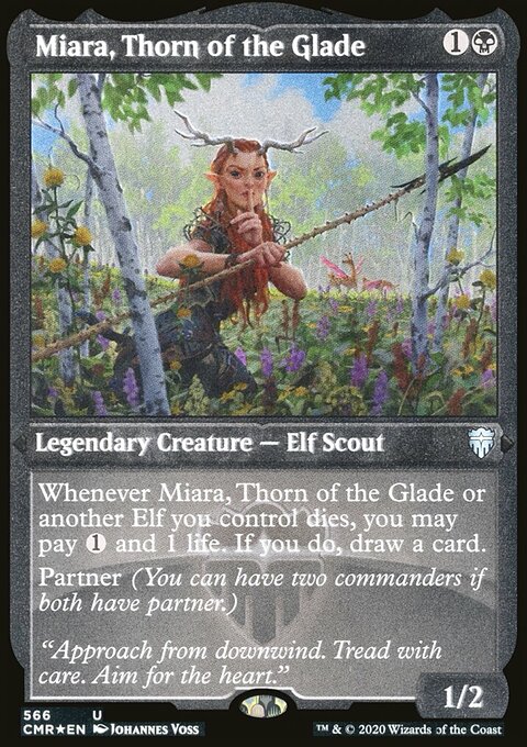 Miara, Thorn of the Glade (Etched) [Commander Legends]