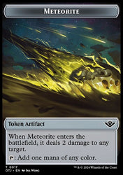 Mercenary // Meteorite Double-Sided Token [Outlaws of Thunder Junction Tokens]