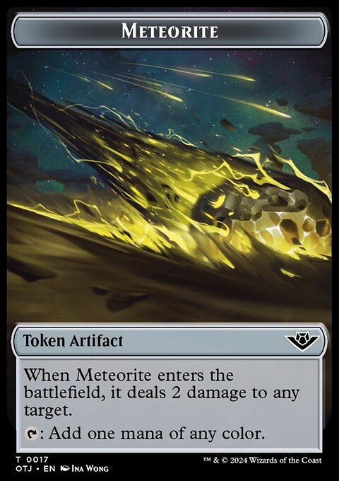 Meteorite // Plot Double-Sided Token [Outlaws of Thunder Junction Tokens]