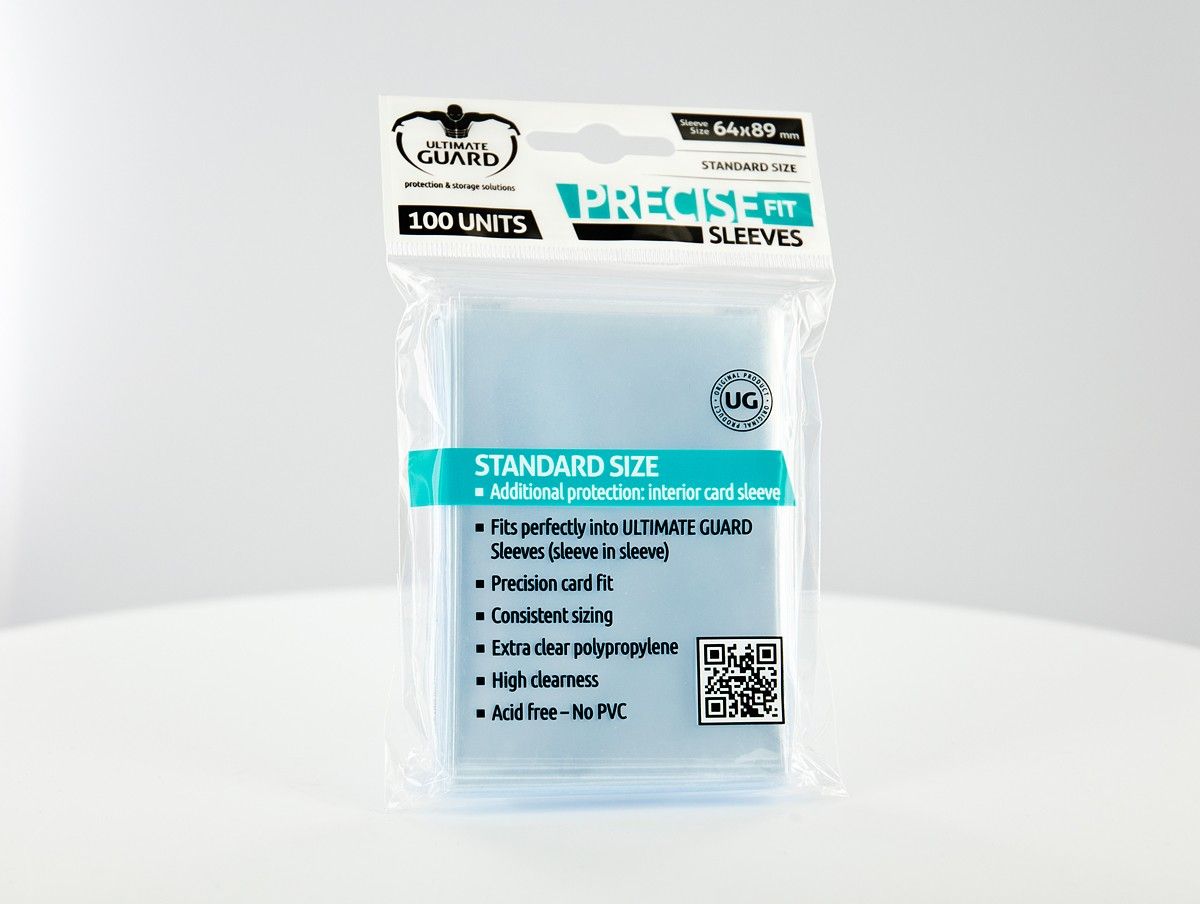 Ultimate Guard Precise-Fit Sleeves Standard Size Transparent (100)