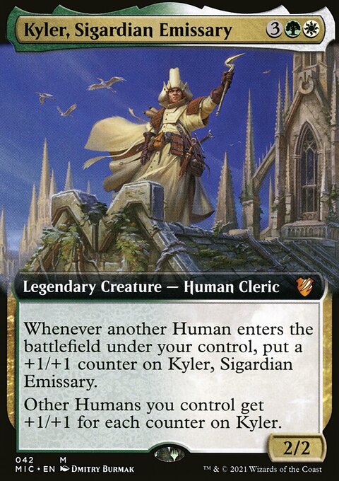 Kyler, Sigardian Emissary (Extended Art) [Innistrad: Midnight Hunt Commander]