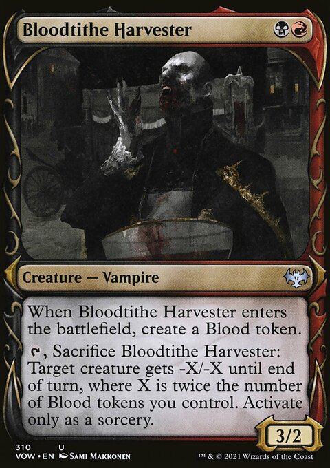 Bloodtithe Harvester (Showcase Fang Frame) [Innistrad: Crimson Vow]