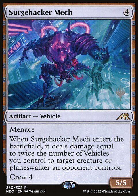 Surgehacker Mech (Promo Pack) [Kamigawa: Neon Dynasty Promos]