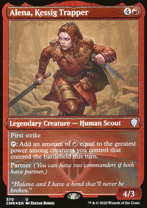 Alena, Kessig Trapper (Foil Etched) [Commander Legends]
