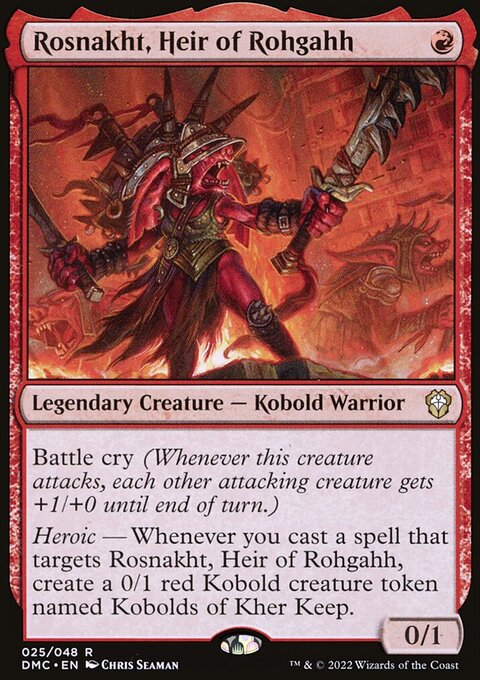 Rosnakht, Heir of Rohgahh [Dominaria United Commander]