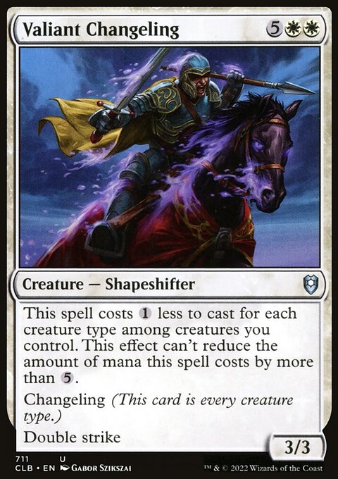 Valiant Changeling [Commander Legends: Battle for Baldur's Gate]