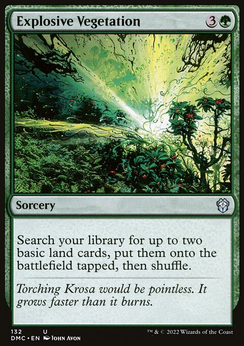 Explosive Vegetation [Dominaria United Commander]