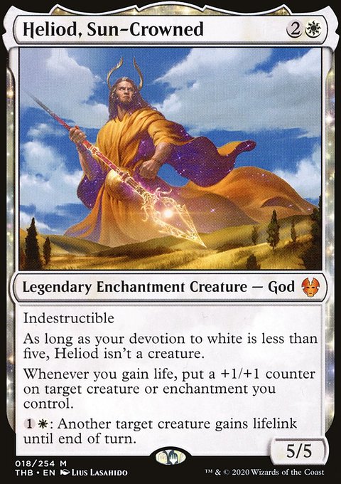 Heliod, Sun-Crowned [Theros Beyond Death Prerelease Promos]