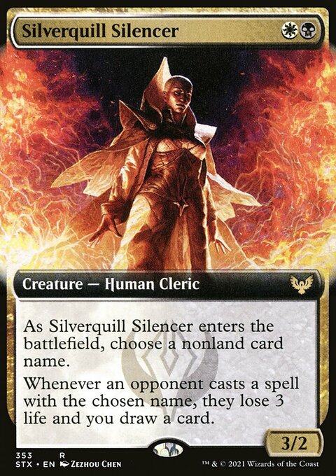 Silverquill Silencer (Extended Art) [Strixhaven: School of Mages]