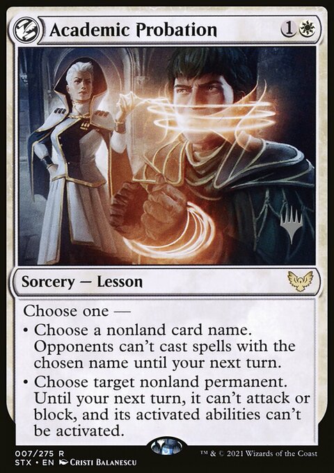 Academic Probation (Promo Pack) [Strixhaven: School of Mages Promos]