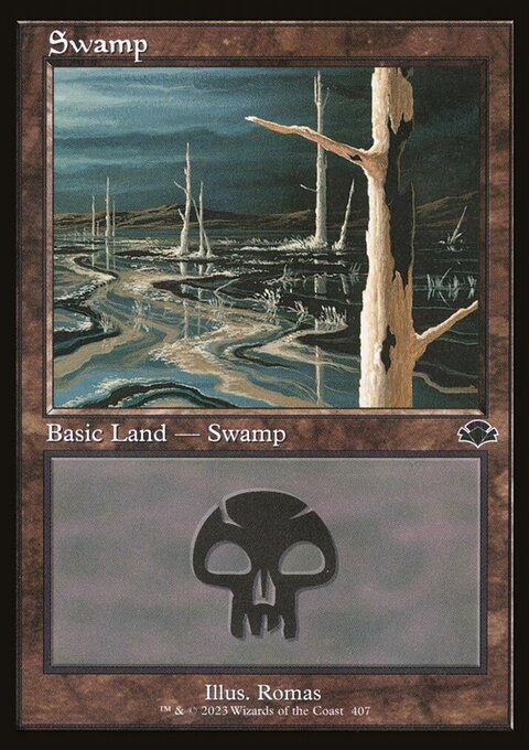 Swamp (407) (Retro) [Dominaria Remastered]