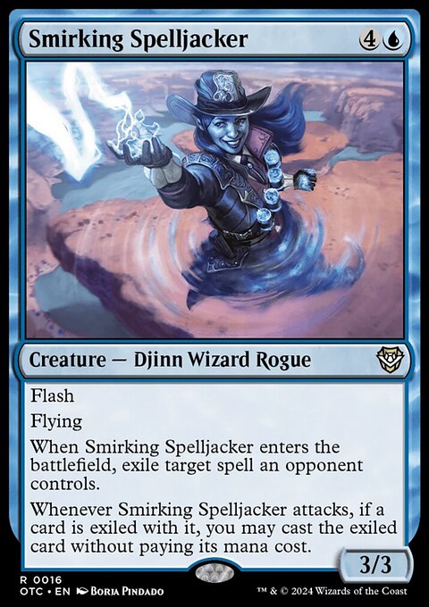 Smirking Spelljacker [Outlaws of Thunder Junction Commander]