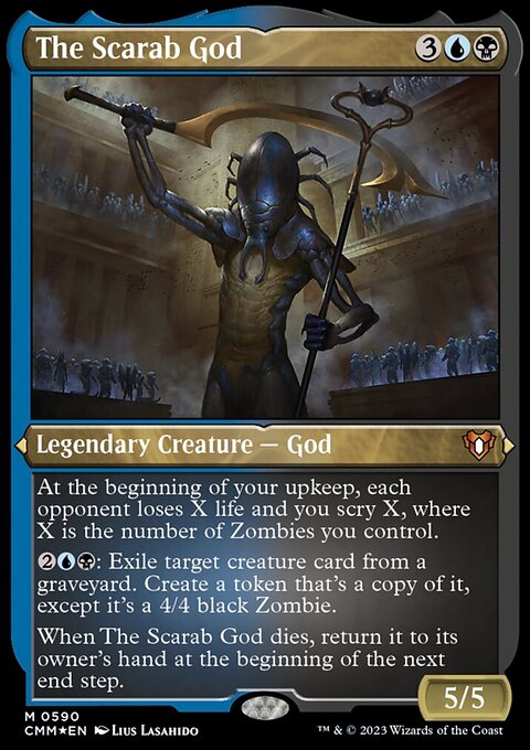 The Scarab God (Foil Etched) [Commander Masters]