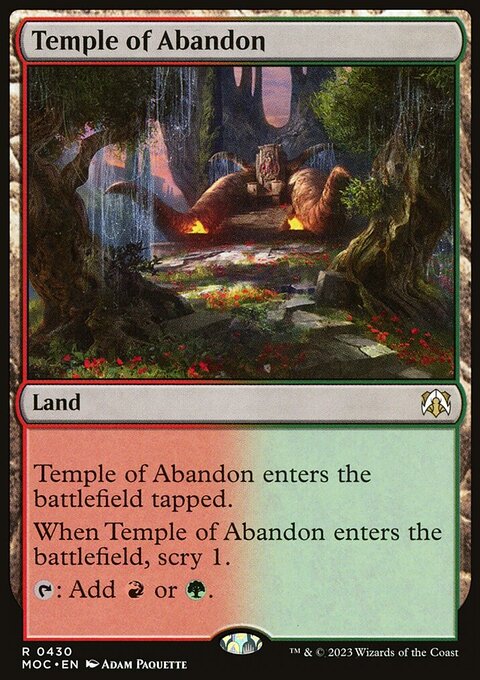 Temple of Abandon [March of the Machine Commander]