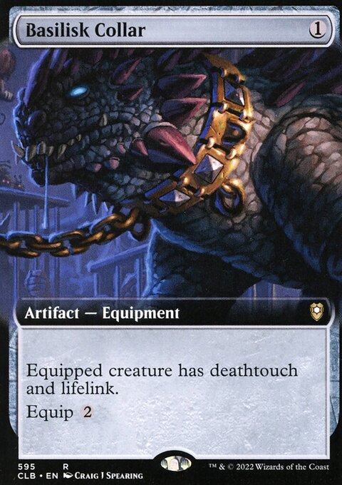 Basilisk Collar (Extended Art) [Commander Legends: Battle for Baldur's Gate]