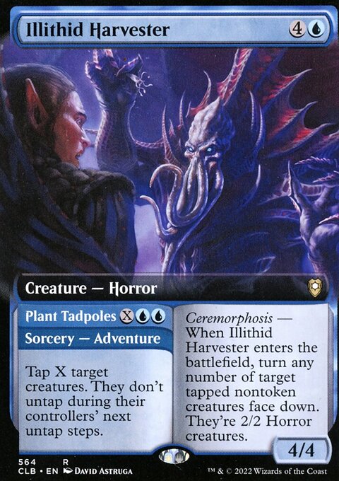Illithid Harvester // Plant Tadpoles (Extended Art) [Commander Legends: Battle for Baldur's Gate]