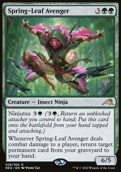 Spring-Leaf Avenger [Kamigawa: Neon Dynasty Prerelease Promos]