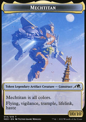Samurai // Mechtitan Double-Sided Token [Kamigawa: Neon Dynasty Tokens]