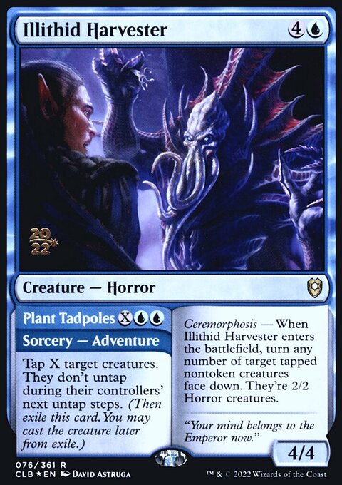 Illithid Harvester // Plant Tadpoles [Commander Legends: Battle for Baldur's Gate Prerelease Promos]