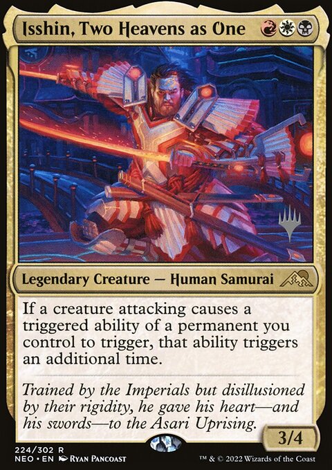 Isshin, Two Heavens as One [Kamigawa: Neon Dynasty Prerelease Promos]