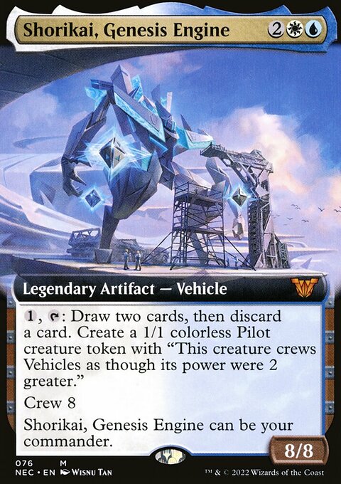 Shorikai, Genesis Engine (Extended Art) [Kamigawa: Neon Dynasty Commander]