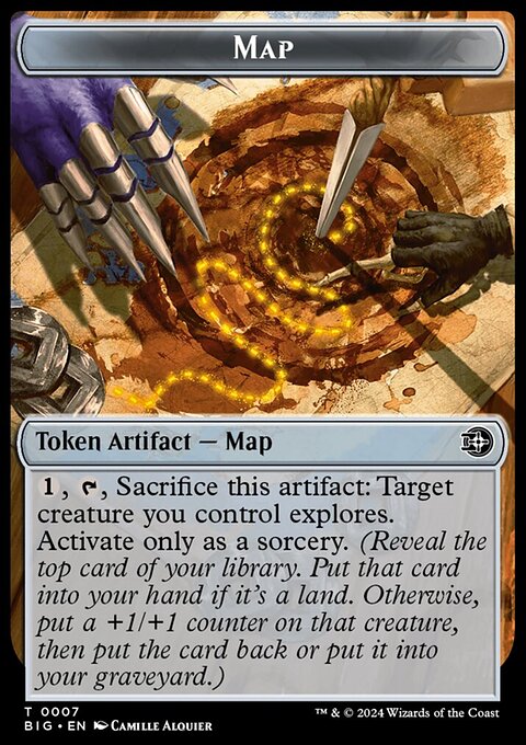 Map // Plot Double-Sided Token [Outlaws of Thunder Junction: The Big Score Tokens]