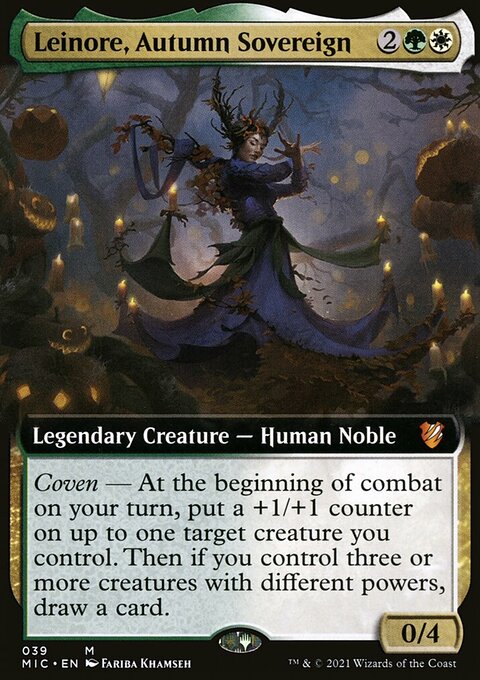 Leinore, Autumn Sovereign (Extended Art) [Innistrad: Midnight Hunt Commander]