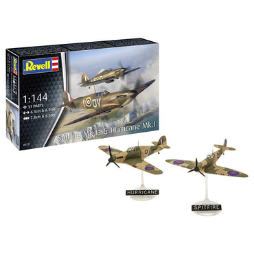 REVELL 1/144 SUPERMARINE SPITFIRE MK.IA AND HAWKER HURRICANE MK.I