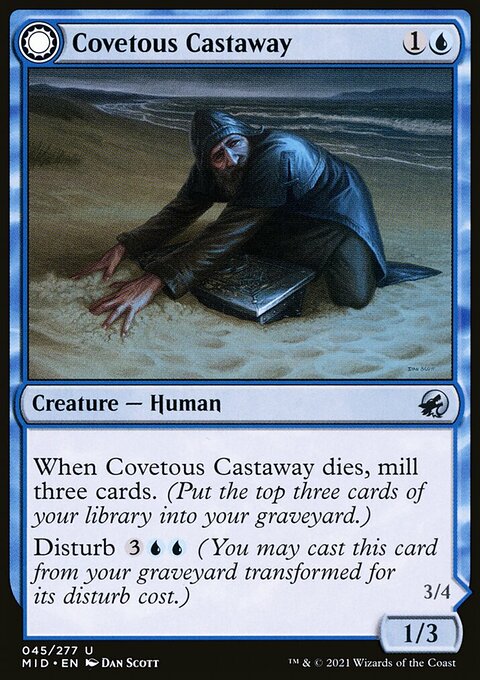 Covetous Castaway // Ghostly Castigator [Innistrad: Midnight Hunt]