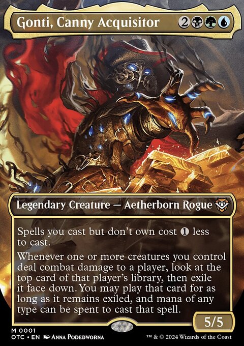 Gonti, Canny Acquisitor (Borderless) [Outlaws of Thunder Junction Commander]