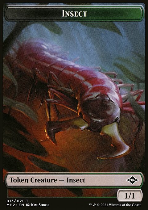 Insect // Treasure (21) Double-Sided Token [Modern Horizons 2 Tokens]