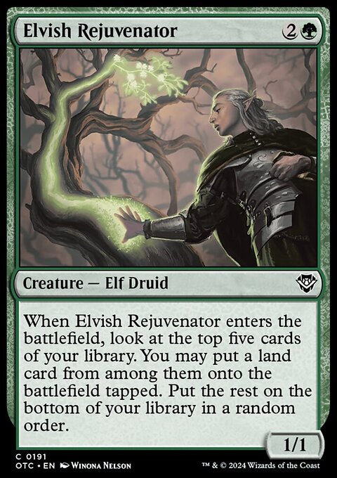 Elvish Rejuvenator [Outlaws of Thunder Junction Commander]