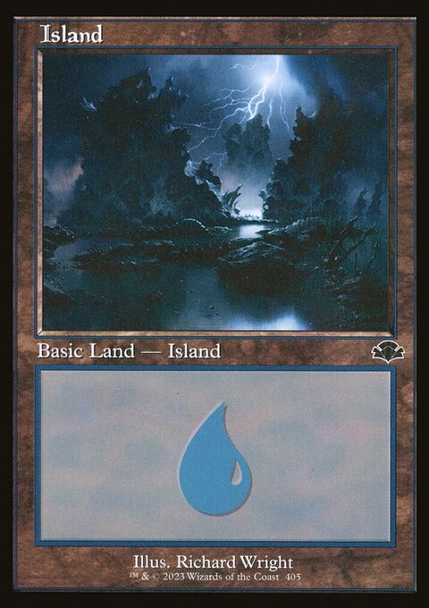 Island (405) (Retro) [Dominaria Remastered]