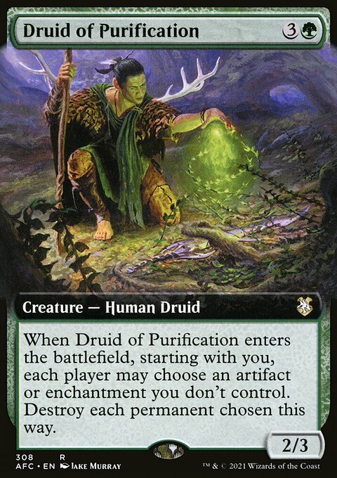 Druid of Purification (Extended Art) [Dungeons & Dragons: Adventures in the Forgotten Realms Commander]