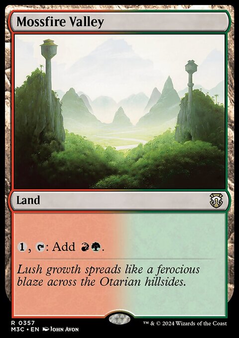 Mossfire Valley (Ripple Foil) [Modern Horizons 3 Commander]