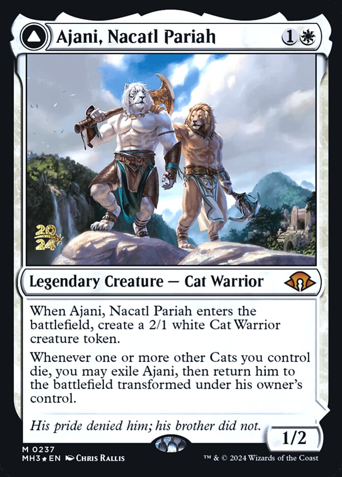 Ajani, Nacatl Pariah [Modern Horizons 3 Prerelease Promos]