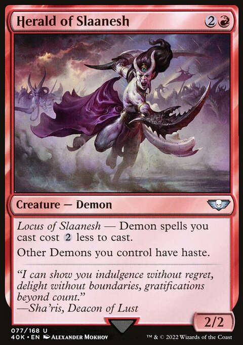 Herald of Slaanesh (Surge Foil) [Warhammer 40,000]